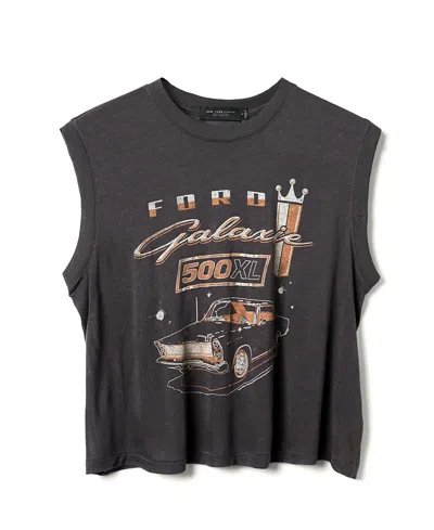Junk Food Clothing Women's Ford Galaxie 500 Xl Vintage Tissue Tank In Gray