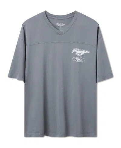 Junk Food Clothing Women's Ford Mustang Jersey Tee In Blue