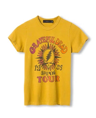 Junk Food Clothing Women's Grateful Dead 1983 Tour Original Tee In Yellow