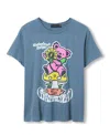 Junk Food Clothing Women's Grateful Dead Shakedown Garden Vintage Tee In Blue
