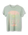 Junk Food Clothing Women's Grateful Dead Skeleton Solstice Original Tee In Green
