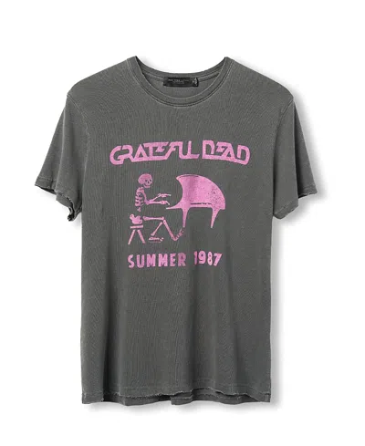 Junk Food Clothing Women's Grateful Dead Summer Tour 1987 Vintage Tee In Gray