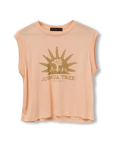 Junk Food Clothing Women's Joshua Tree Vintage Tissue Tank In Nude