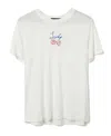 Junk Food Clothing Women's Lucky Vintage Tissue Tee In White