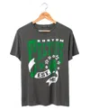 Junk Food Clothing Women's Nba Boston Celtics Banner Vintage Tee In True Black