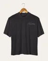 Junk Food Clothing Women's Nba Brooklyn Nets Mock Neck Tee In Black