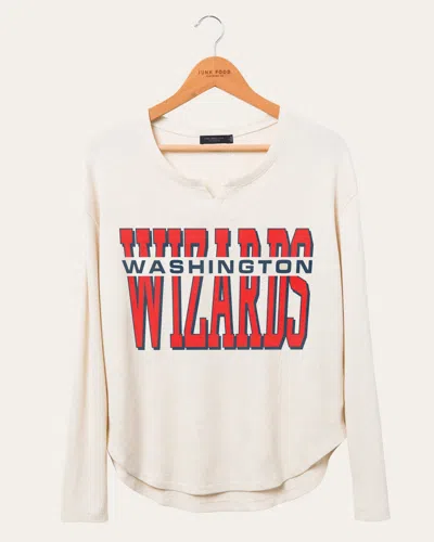 Junk Food Clothing Women's Nba Washington Wizards Sunday Thermal In Beige