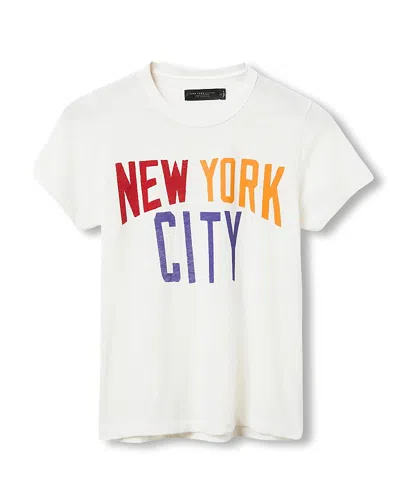 Junk Food Clothing Women's New York Original Tee In White