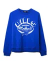 Junk Food Clothing Women's Nfl Buffalo Bills Football Raglan Crew Fleece In Blue