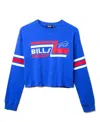 Junk Food Clothing Women's Nfl Buffalo Bills Retro Crop Fleece In Blue