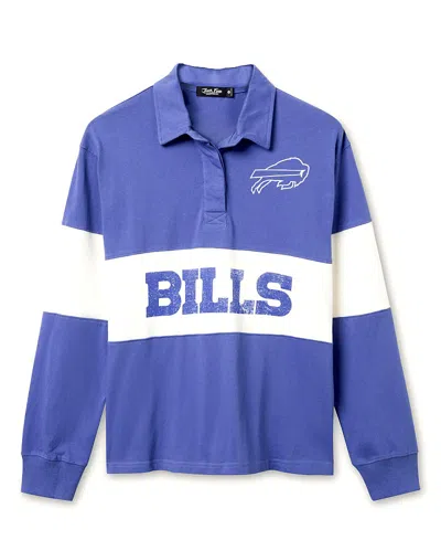 Junk Food Clothing Women's Nfl Buffalo Bills Rugby Long Sleeve Sweater In Blue