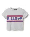 Junk Food Clothing Women's Nfl Buffalo Bills Sideline Baby Tee In Gray