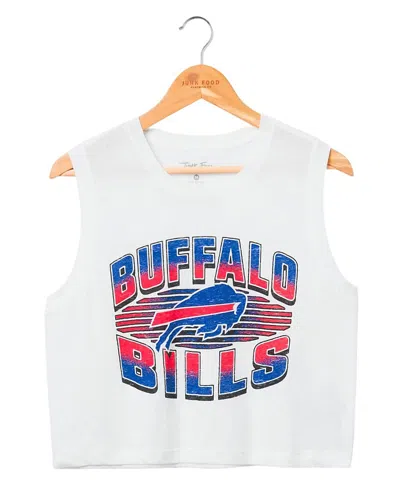 Junk Food Clothing Women's Nfl Buffalo Bills Tank Top In White