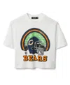 Junk Food Clothing Women's Nfl Chicago Bears Game Time Mock Neck Crop Tee In White