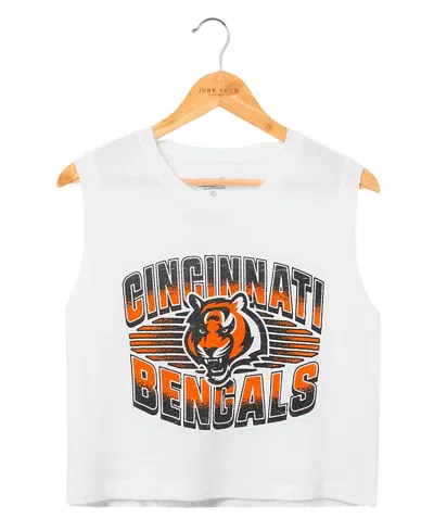 Junk Food Clothing Women's Nfl Cincinnati Bengals Tank Top In White