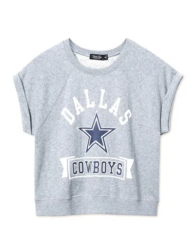 Junk Food Clothing Women's Nfl Dallas Cowboys Raglan Fleece Tank In Multi