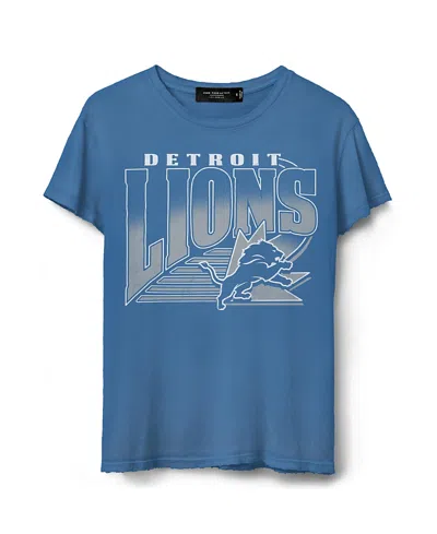 Junk Food Clothing Women's Nfl Detroit Lions Vintage Tee In Lions Blue