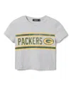 Junk Food Clothing Women's Nfl Green Bay Packers Sideline Baby Tee In Gray