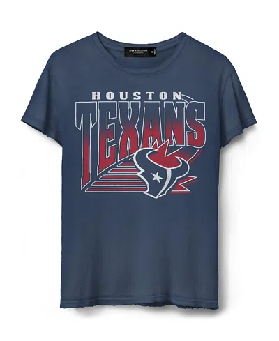 Junk Food Clothing Women's Nfl Houston Texans Vintage Tee In Navy