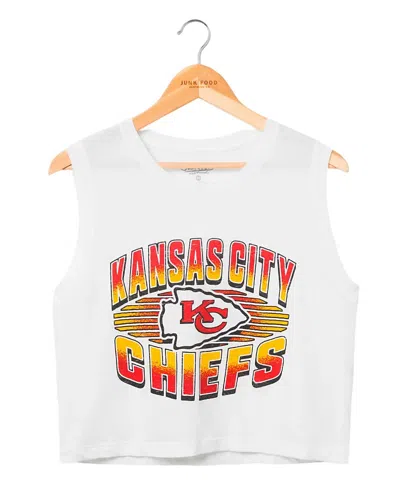 Junk Food Clothing Women's Nfl Kansas City Chiefs Tank Top In White