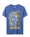 Junk Food Clothing Women's Nfl Los Angeles Rams Brick Vintage Tee In Blue