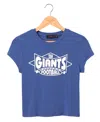 Junk Food Clothing Women's Nfl New York Giants Baby Tee In Liberty