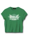 Junk Food Clothing Women's Nfl Philadelphia Eagles Baby Tee In Kelly