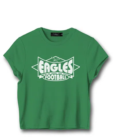 Junk Food Clothing Women's Nfl Philadelphia Eagles Baby Tee In Kelly