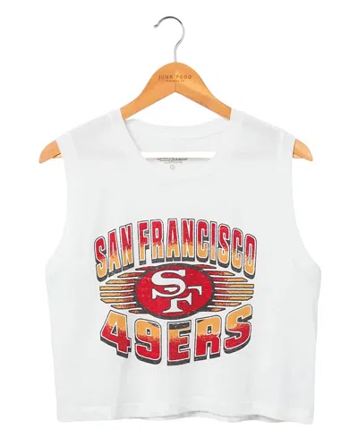 Junk Food Clothing Women's Nfl San Francisco 49ers Tank Top In White