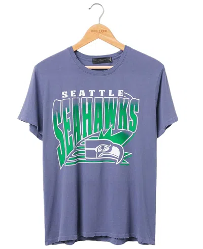Junk Food Clothing Women's Nfl Seattle Seahawks Vintage Tee In Liberty