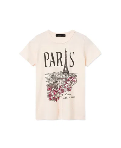 Junk Food Clothing Women's Paris Room With A View Original Tee In White