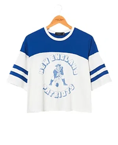 Junk Food Clothing Women's Patriots Hail Mary Tee In Sugar/liberty