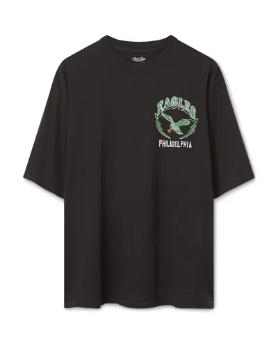 Junk Food Clothing Women's Philadelphia Eagles City Series Oversized Tee In Black