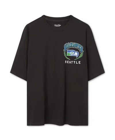 Junk Food Clothing Women's Seattle Seahawks City Series Oversized Tee In Black