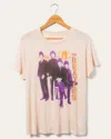 Junk Food Clothing Women's The Beatles Group Vintage Tissue Tee In Beige
