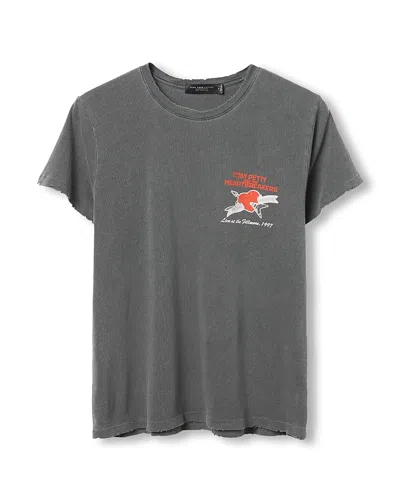 Junk Food Clothing Women's Tom Petty American Girl Vintage-like Tee In Gray