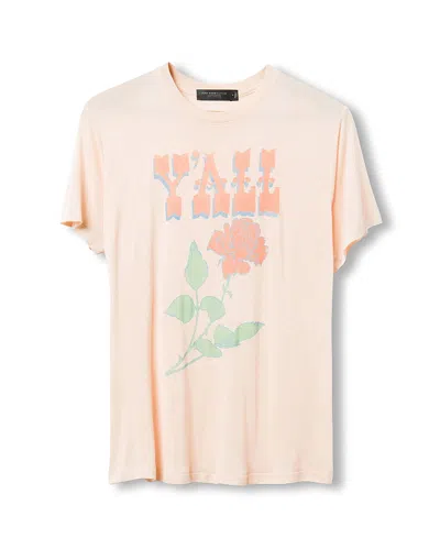 Junk Food Clothing Women's Yall Vintage Tissue Tee In Nude