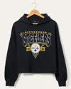 Junk Food Clothing Womens Steelers Endzone Hoodie In Blue