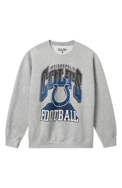 Junk Food Colts All Pro Crewneck Sweatshirt In Heather Grey