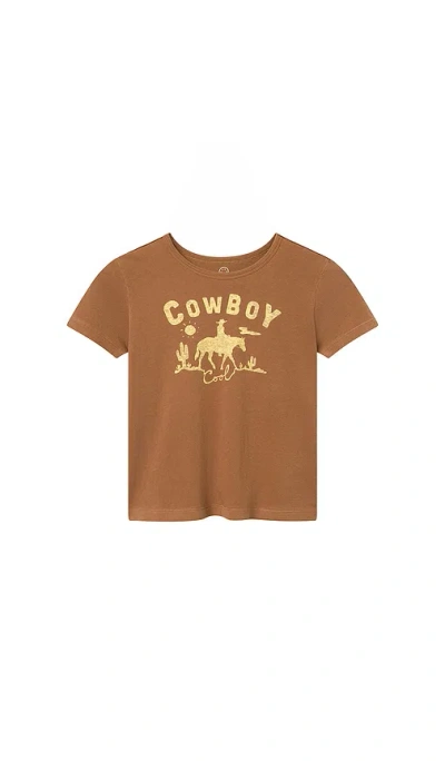 Junk Food Cowboy Cool 티셔츠 In Brown