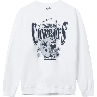 Junk Food Cowboys Conversation Graphic Sweatshirt In White