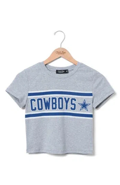 Junk Food Cowboys Sideline Graphic Baby Tee In Gray