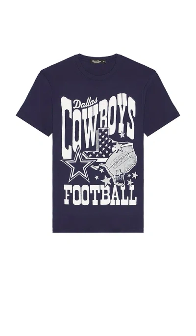 Junk Food Cowboys Texas Tee In Blue