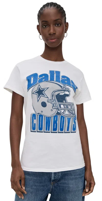Junk Food Cowboys Throwback Helmut Tee White