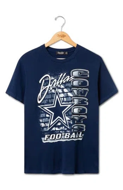 Junk Food Dallas Cowboys Brick Graphic T-shirt In Blue