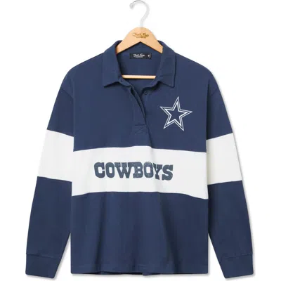 Junk Food Dallas Cowboys Graphic Rugby Shirt In Blue