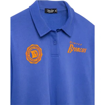 Junk Food Denver Broncos Graphic Polo Sweatshirt In Liberty