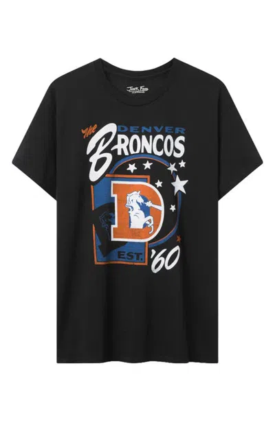 Junk Food Denver Broncos Star Power Cotton Graphic T-shirt In Black