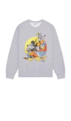 Junk Food Donald And Pals Fleece Sweatshirt In Gray