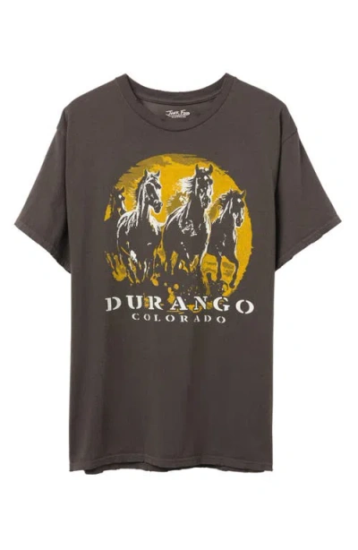 Junk Food Durango, Colorado Graphic T-shirt In Coffee